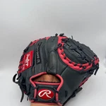 Rawlings Gold Glove Elite GGECM325NS 32.5 Inch Catchers Mitt Black Red Leather. Fixed Price $199.99.