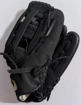 Nike Force Edge 12.5" Leather Baseball Glove - Black & Gold Right Hand Throw. Fixed Price $66.39.