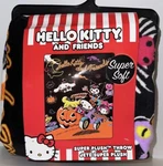 Sanrio Hello Kitty & Friends Halloween Throw Plush Blanket In Hand. Fixed Price $95.00.