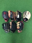 Left Hand Throw Mixed Gloves Sale Miken, Worth, Rawlings, Wilson Msrp $199. Fixed Price $55.00.