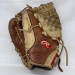 Rawlings Vintage Leather Baseball Glove Brown Quality Mitt Sports Equipment. Fixed Price $39.30.