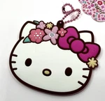 Hello Kitty Sanrio Hand Mirror Pink Floral Ball Chain 2019. Fixed Price $39.00.