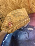 Vtg Rawlings Rbg 41 Cushion Palm Tony Gwynn Baseball Glove Padres Leather. Fixed Price $28.00.