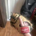 Rawlings Gold Glove 11.5" Tan Leather Infield Baseball Left Hand. Fixed Price $50.00.