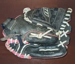 Worth Storm Fast Pitch Baseball Glove 11' Stm 1100 Black Pink And White Laces. Fixed Price $13.99.