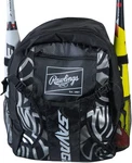 Rawlings Savage Backpack Equipment Bag T-ball / Baseball Softball Black. Fixed Price $32.19.