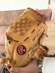 Rawlings RBG36 Tan Leather Baseball Softball Glove Basket-web Right-hand. Fixed Price $40.00.