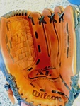 Wilson A0525 XL135 Xxl Brown Leather Softball Baseball Glove Mitt 1/2" Vg+++. Fixed Price $16.95.