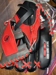 Franklin 10" Youth Red Baseball Glove For Left Hand Thrower Model 22842L-10 Rtd. Fixed Price $11.99.