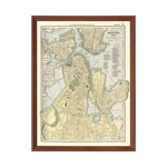 Old Map Of Boston, 1891 - Vintage Massachusetts Ar. Fixed Price $149.99.