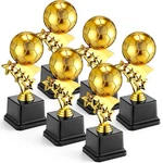 6 Pack Soccer Trophies For Awards, 7.4 Inch Tall Gold Participation Plastic T.... Fixed Price $69.82.