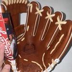 Rawlings Preferred PROS315-2BR 11.5" Brown Leather Infield Glove Rht. Fixed Price $359.99.