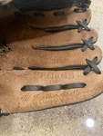 Rawlings PP110MB Leather Baseball Glove Basket Web Brown Black. Fixed Price $15.99.