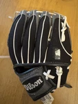 Wilson Black And Gray Tee Ball Glove 10.5" Model # WTA01LB15B5105. Fixed Price $9.99.