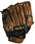 Wilson A2445 11" Baseball Glove Rht Select Leather Dual Hinge Web Hook Loop Cuff. Fixed Price $18.95.