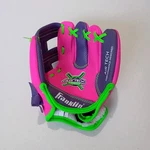 Franklin Air Tech Tee Ball Glove Girls Rht Youth Size 8.5" 22881 Pink Purple. Fixed Price $12.00.