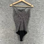 Express Bodysuit Women Small Gray V-neck Sleeveless Rayon Opaque 1 Pack Solid. Fixed Price $5.53.
