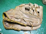 Tru - Play Baseball Glove 55 Major Leage 11'' No Shock Foam Padding Rht. Fixed Price $22.00.