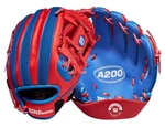 Wilson Baseball Glove A200 Ez Catch 10" Royal Blue Red Right Hand Throw Mitt. Fixed Price $16.99.