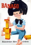 17551.WALL Decor Poster.interior Art.banago Childrens German Ad Building Blocks. Fixed Price $45.00.