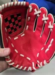 Adidas Baseball Youth 9.5" Glove Eazy Close Red Black. Fixed Price $11.57.