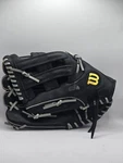 Wilson Elite Softball Glove 13" Inch A2449 Black Leather Lht. Fixed Price $17.21.