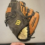 Wilson Pro A2498 12" Leather Baseball Softball Glove Mitt For Rht. Fixed Price $14.93.