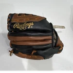 Rawlings PL950BT 1/2 Inch Leather Youth Baseball Glove Black Brown Basket-web. Fixed Price $8.43.