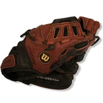 Wilson A0425 EX105 Baseball Glove Rht Brown Black 9.5" Mitt Ez Catch. Fixed Price $13.95.