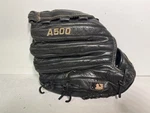 Wilson Rht A500 Black Baseball Glove 12-1/2 Super Supple, No Damage. Ex. Cond!!. Fixed Price $65.00.