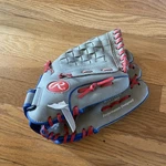 Rawlings Players Series 1/2 Baseball Glove WPL115GS Red Blue Grey Right Hand. Fixed Price $15.50.
