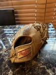 Rawlings Pro Preferred Rh Infield Baseball Glove 11.25" With Custom Gold Patch. Fixed Price $200.00.