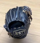 Used Zett Baseball Glove Infield Model Rh. Fixed Price $110.00.