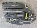 Wilson 12 1/2 Modified Web Adult Softball Glove, Gray Staff Series Rht. Fixed Price $34.50.