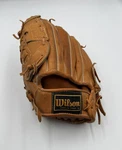 Vintage Wilson A2143 Wilbur Wood Snap Action Baseball Glove Made Taiwan. Fixed Price $19.99.