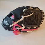 Rawlings Glove PL92PB Black & Pink 9" Right Handed Thrower T-ball Softball. Fixed Price $19.95.