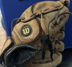Wilson 1/2 Inch Base Ball Glove Genuine Leather, A0425 Ez 105. Fixed Price $15.99.