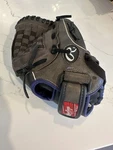 Rawlings 12" Youth Storm Baseball Glove ST12DSPUR Rht Right Hand Leather Black. Fixed Price $18.99.