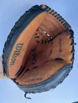 Wilson A1861 PRO-20 Game 32.75 Baseball Catchers Mitt Right Throw Musty Odor. Fixed Price $48.35.