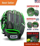 Franklin Windmill 12" Youth Softball Glove - Lime, Lightweight & Adjustable Fit. Fixed Price $29.99.