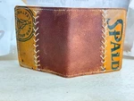 Spalding Top Grain Baseball Glove Leather Card And Folded Cash Wallet. Fixed Price $32.95.