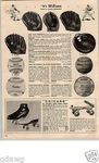 1955 Paper Ad Wilson Hank Sauer Roy Mcmillan Les Moss Baseball Glove Early Wynn. Fixed Price $15.98.