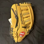 SL-130 Barnett Leather Baseball Glove Infield/ Outfield, Size Rh (brown). Fixed Price $40.00.