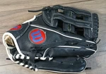 Wilson A450 AO4RB2212 Black Baseball Glove Right Hand Throw Red Blue. Fixed Price $25.00.