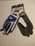 Adidas Gloves. Unisex Adult Batting Royal Blue, White. Size M. New.. Fixed Price $18.00.
