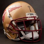 Deion Sanders Fsu Schutt Egop Football Helmet Facemask - Francisco Red. Fixed Price $69.99.