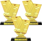Sieral 3 Pieces 5.5 Inch Cornhole Trophy Tournament Award Winn. Fixed Price $36.95.