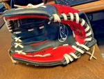 Rawlings PL105BR 1/2" Player Series Rht Youth Baseball Glove Mitt Red Black. Fixed Price $19.95.
