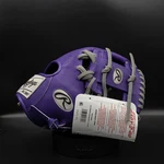 Rawlings Heart Of The Hide PROR204-2PUGR 11.5" Purple/gray Baseball Glove. Fixed Price $265.00.