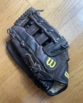 Wilson Staff A1853 Leather Baseball Glove Left Hand Throw Dark Brown 13 Inch. Fixed Price $89.95.
